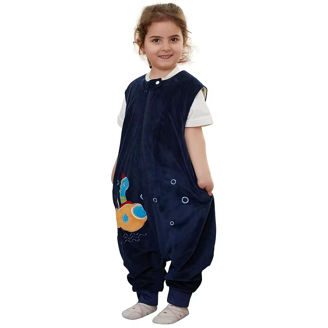 MICHLEY dessin animé enfants bébé sac de couchage sac avec pieds sans manches vêtements de nuit sac 