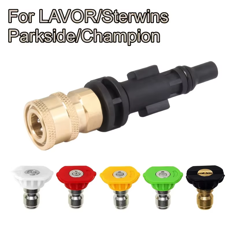 Adaptateur de connexion rapide pour nettoyeur haute pression, filetage 1/4 "avec buse, adapté au Kit