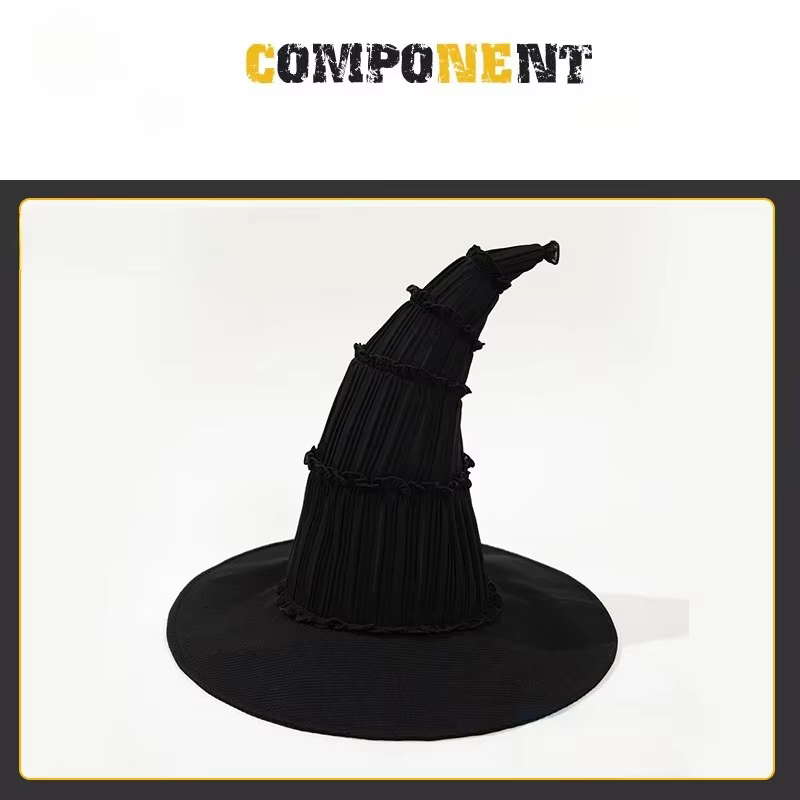 Costume de Cosplay de sorcière Elphaba, robe de sorcière noire avec cape, chapeau et chaussures, ens