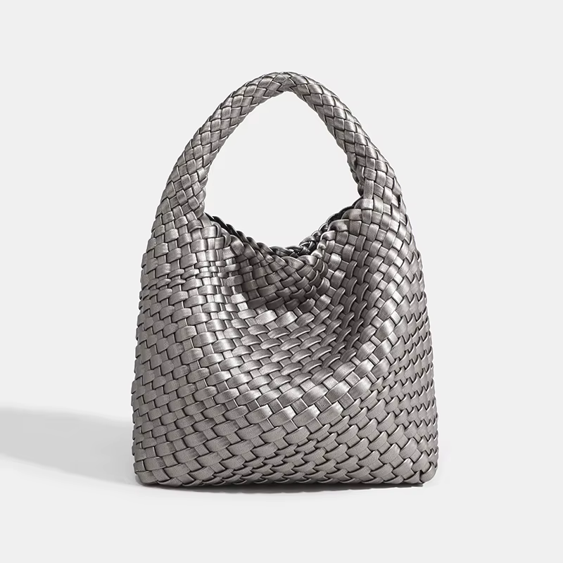 Sac fourre-tout tissé pour femme, sac à bandoulière populaire, sac à main Chancelier doux et décontr