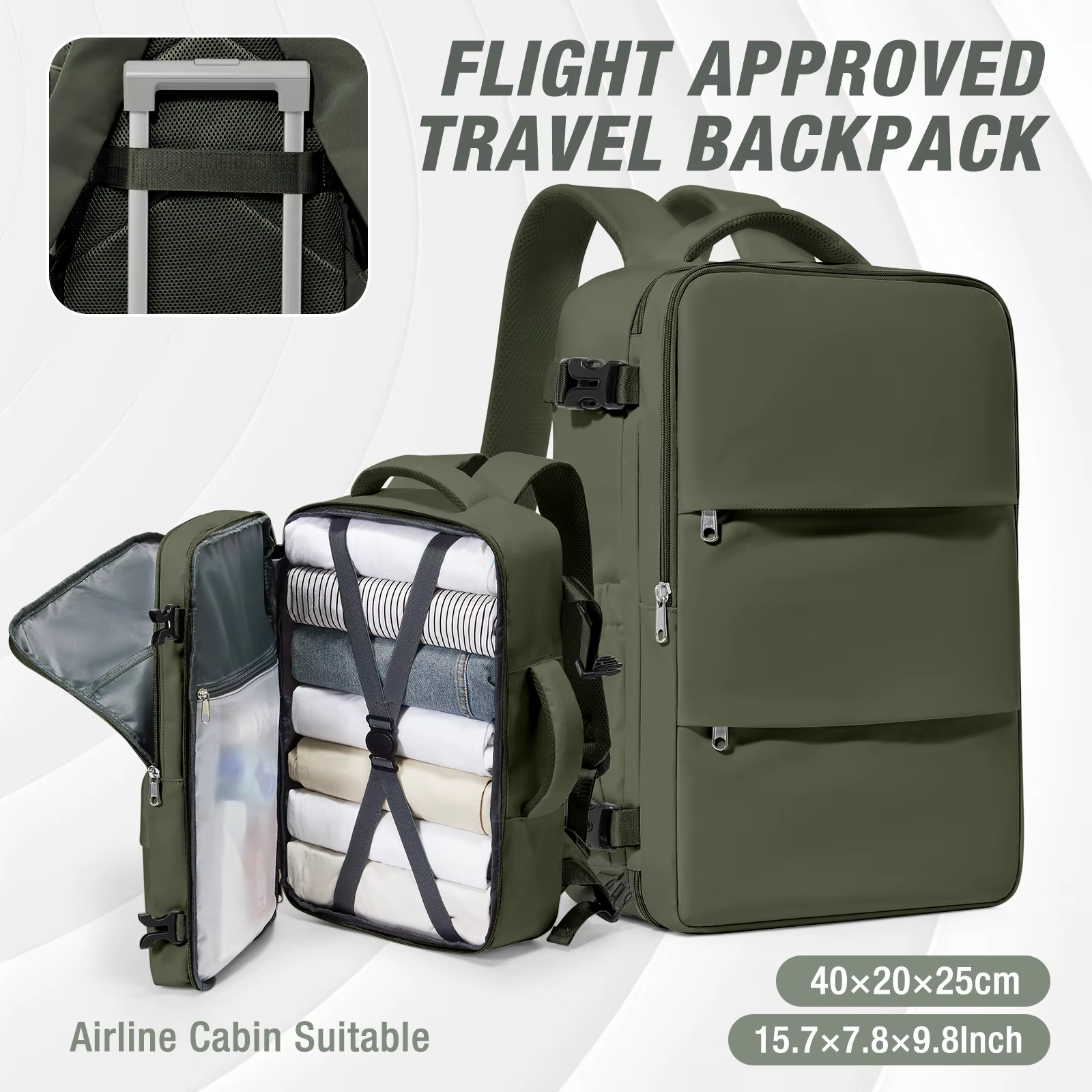 Ryanair 40x30x20 sac à dos de voyage cabine avion Easyjet 45x36x20 valises sac à dos étanche ordinat