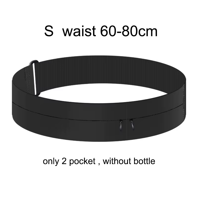 Sac de taille avec ceinture de course avec bouteille d'eau, sac banane de sport pour femmes et homme
