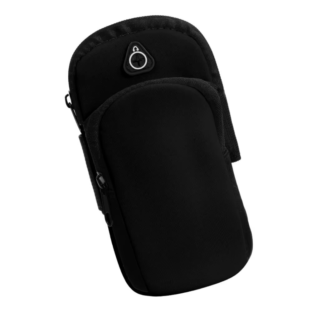Étui de téléphone pour brassard de sport en néoprène, noir, bleu, vert, étanche, avec trou pour casq