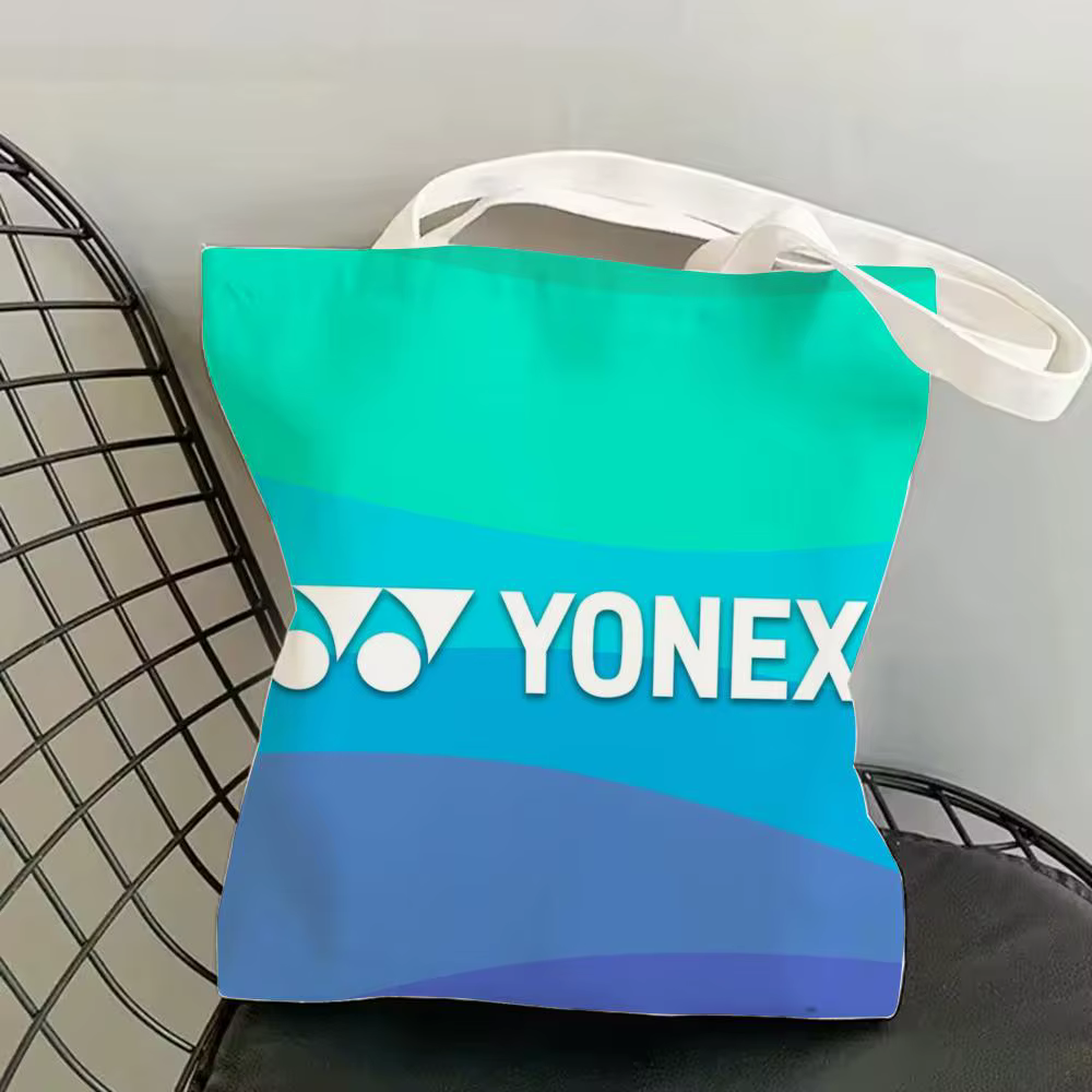 Sacs de rangement de luxe Y-Yonex, sac de plage en toile imprimé double face, sac de voyage léger et