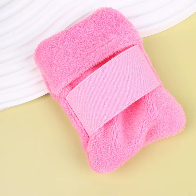 Sac de nettoyage corporel en velours pour éliminer le sable de la plage, pochette souple pour séchag