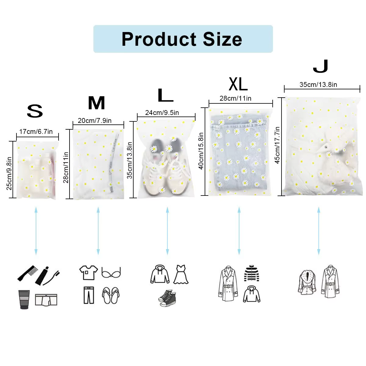 Sacs de rangement de voyage pour vêtements, sacs transparents réutilisables, sacs en plastique à fer