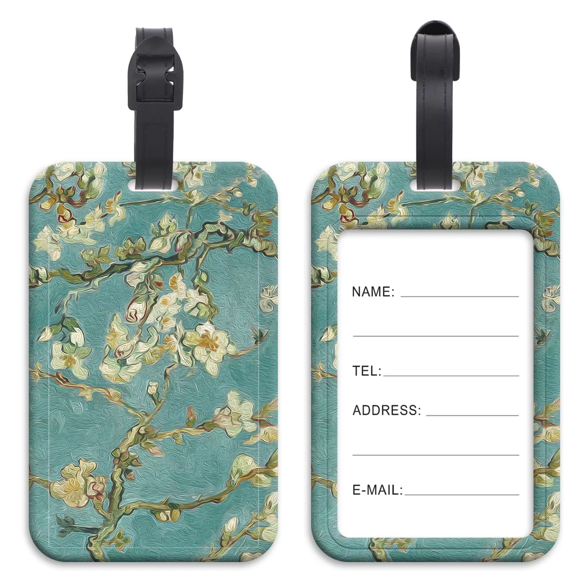 Étiquettes de bagage de voyage de santé médicale valise vague Art peinture ID porte-adresse étiquett