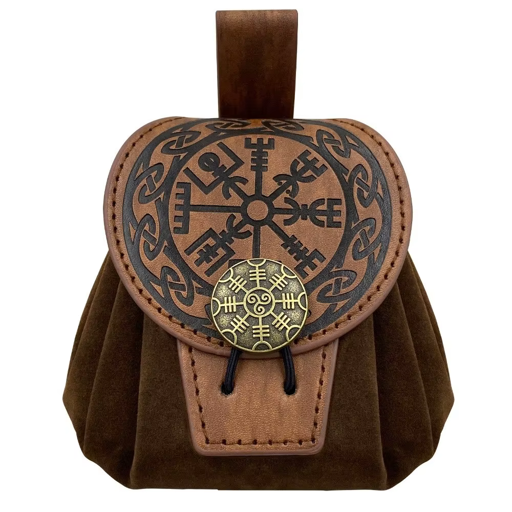 Sacs banane vintage à cordon de serrage, style steampunk, en similicuir, porte-monnaie de taille, mo