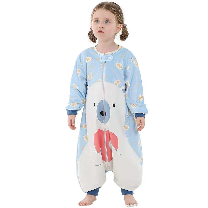 MICHatteign- Sac de Couchage à Manches sulfpour Fille et Garçon de 1 à 3 ans, Couverture Portable, D