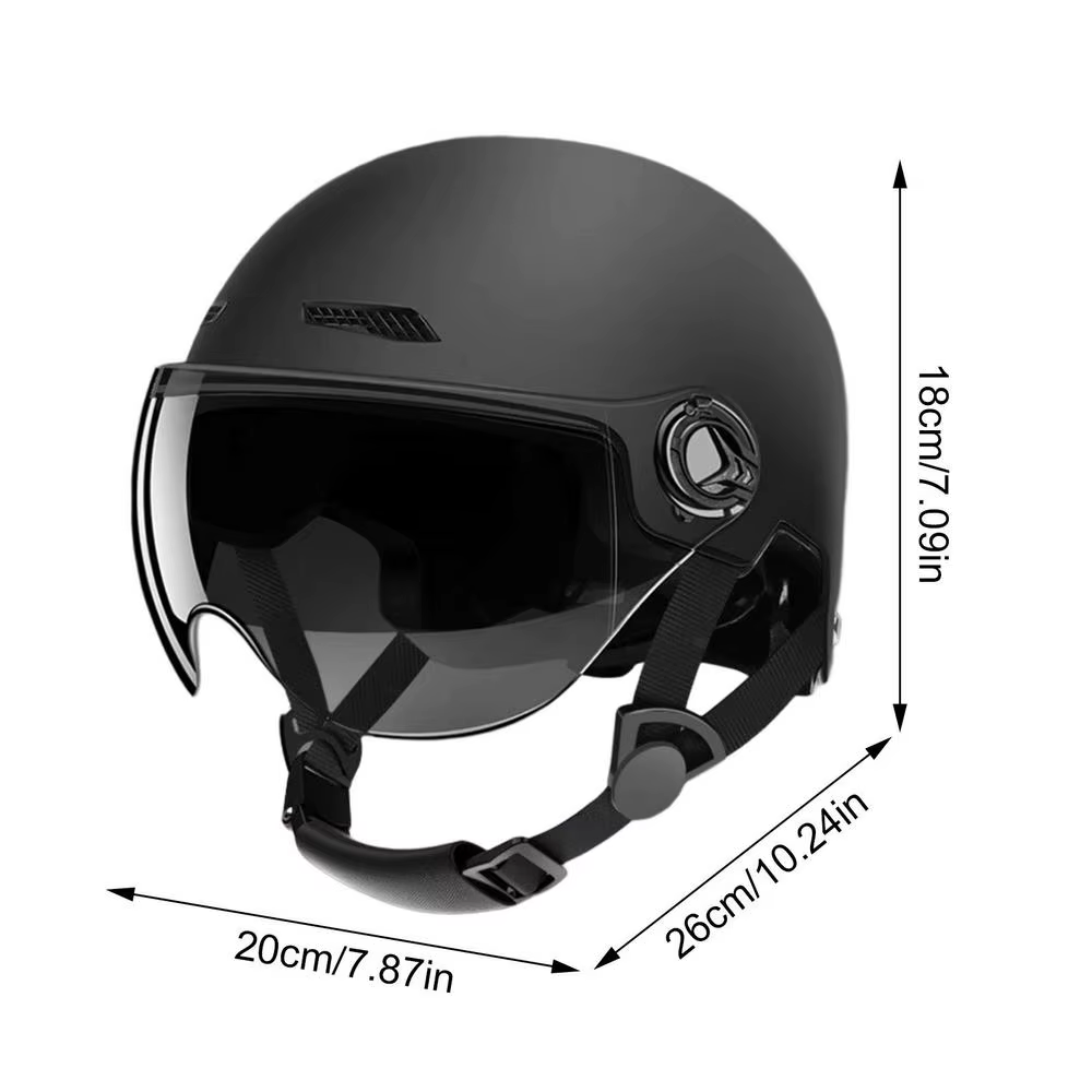 Casque de moto classique rétro Scooter demi-casque ultraléger casque de cyclisme vtt vélo vélo moto 