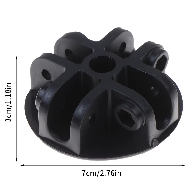 Support central de toit à 4 voies pour tente, connecteur réutilisable pour auvent extérieur, gazebo,