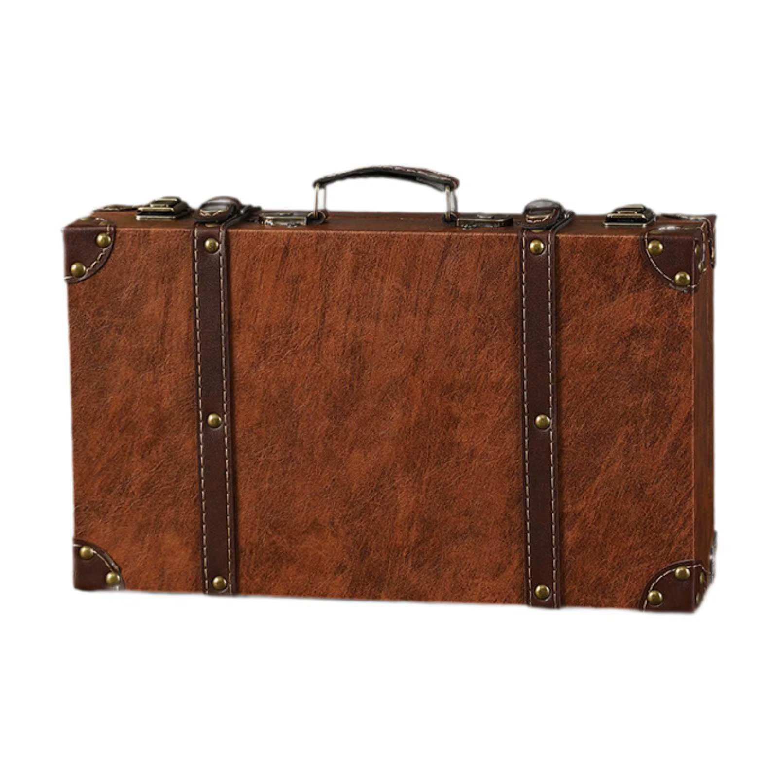 Valise vintage, coffre de rangement, boîte de rangement décorative pour la maison