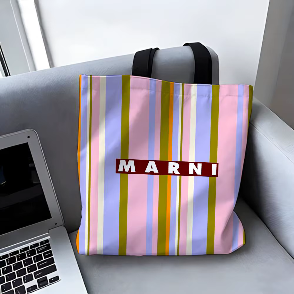 Sacs de rangement de la marque de mode M-Marni, sac fourre-tout en toile, grands sacs à main de créa