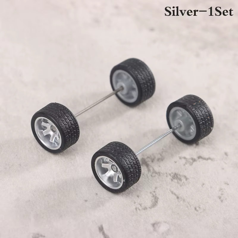 1/64 roues modèle de voiture roues pour Hotwheels avec pneu en caoutchouc modèle de voiture pièces m