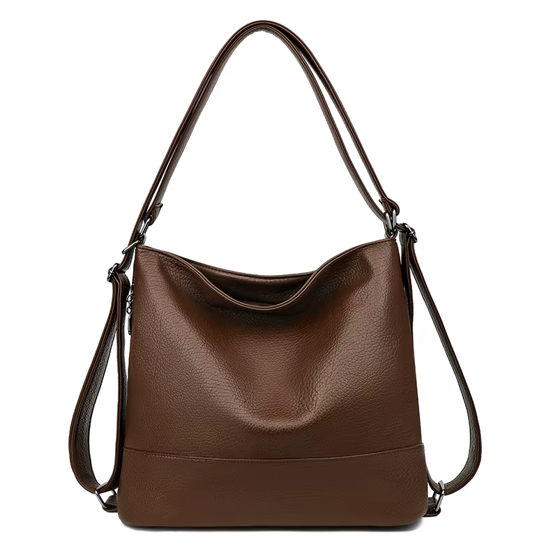Sac à dos en cuir de qualité supérieure pour femmes, sac à dos de grande capacité pour les déplaceme