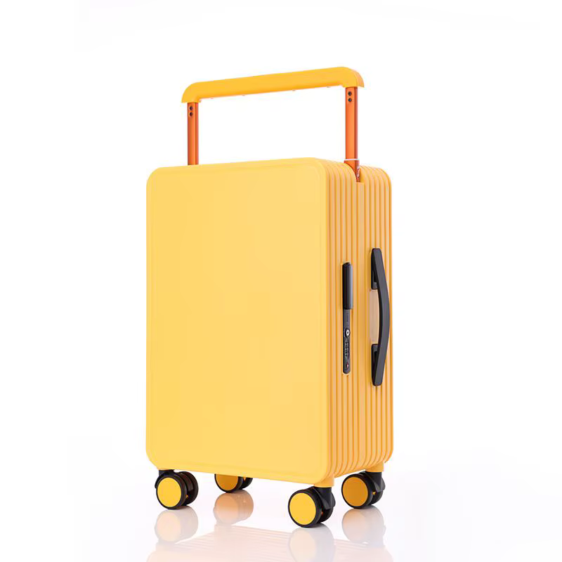 Valise à traction large, valise à tirer pour femme, valise de voyage pour homme, vérifiée en boîte, 