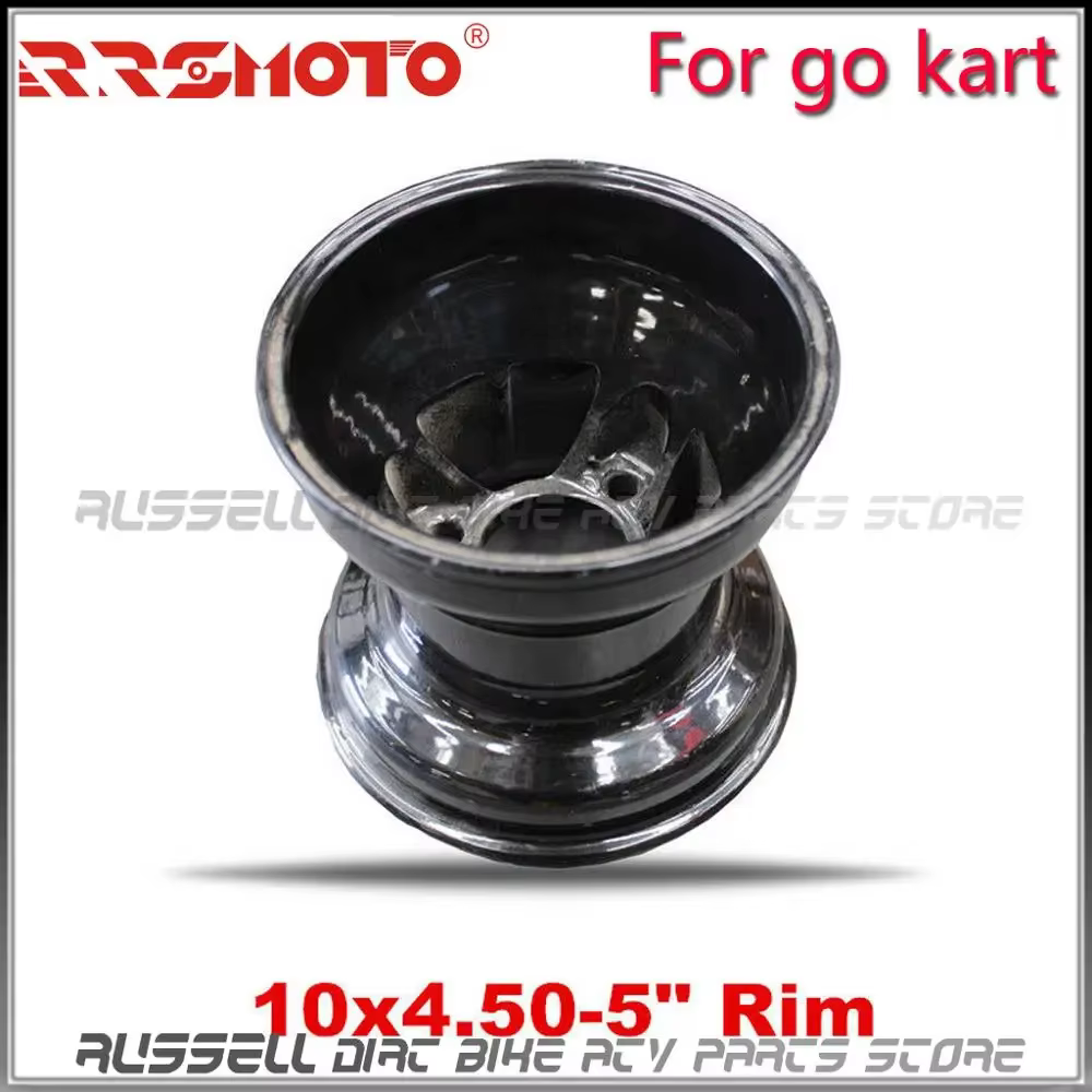 5 pouces Go Karting accessoires Alu jante en alliage 10x4.50-5 Gokart course Golf Buggy dérive lisse