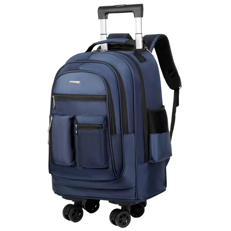 Sac à dos de voyage d'affaires multifonctionnel avec roues pivotantes, sac à dos pour ordinateur por