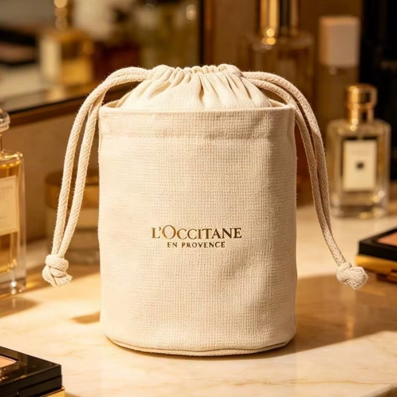 Sac de LOCCITANE, grande trousse à cosmétiques française, pochette de rangement portable à fermeture