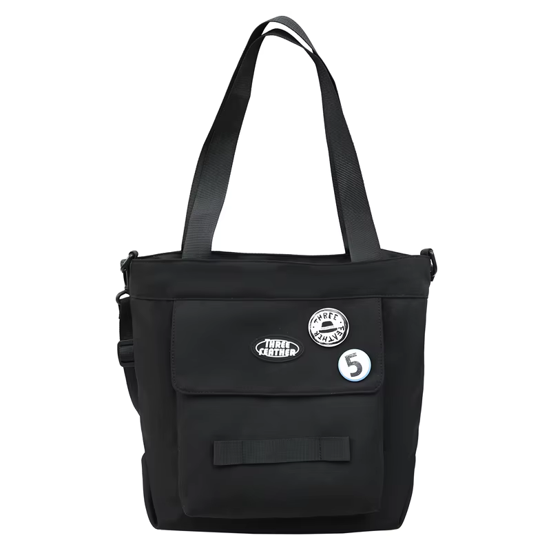 Sac à bandoulière en nylon de grande capacité pour hommes et femmes, sac à bandoulière simple pour é