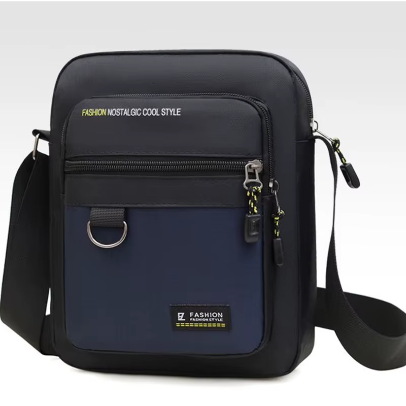 Sacoche sac à bandoulière décontracté à la mode pour hommes, sac à bandoulière simple tendance en ti