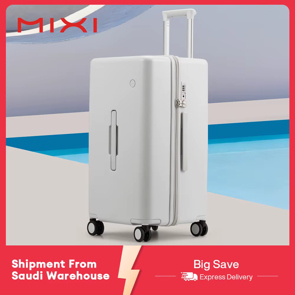 Valise de voyage Mixi Trunk Luggage, taille moyenne, rigide en polycarbonate, avec roulettes pivotan