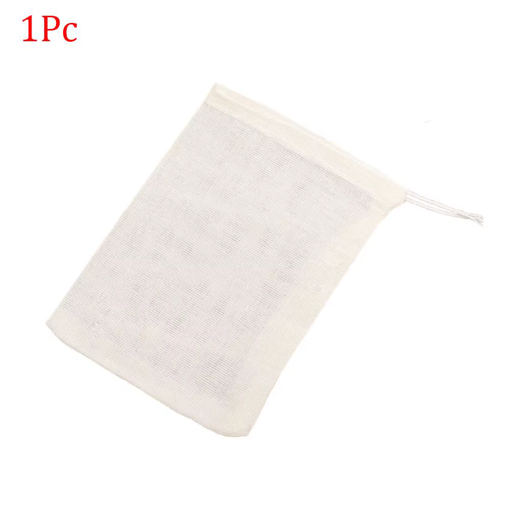 Filtre alimentaire en coton réutilisable, sac en maille, noix, lait, haricots, mousseline, soupe, th