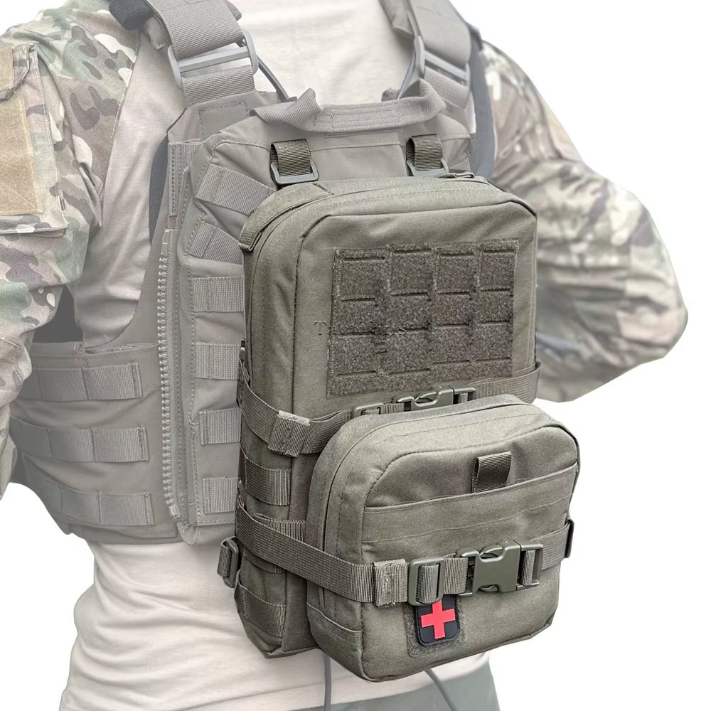 Mini sac d'hydratation 2 en 1, Mini sac d'hydratation Rip Away IFAK, pochette médicale, Patch Med, p