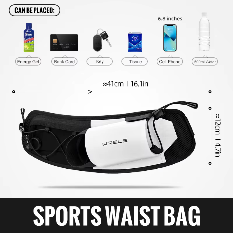 WRELS sac de course sac de taille hommes sac de ceinture Marathon Trail taille Pack pour téléphone b