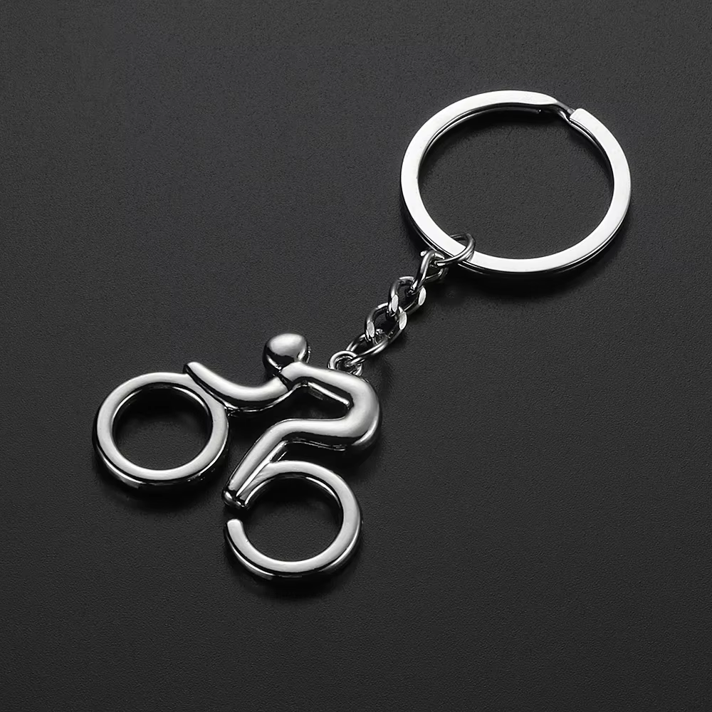 Porte-clés créatif en alliage d'acier inoxydable, style de voiture, modèle de Cycle de vélo, porte-c