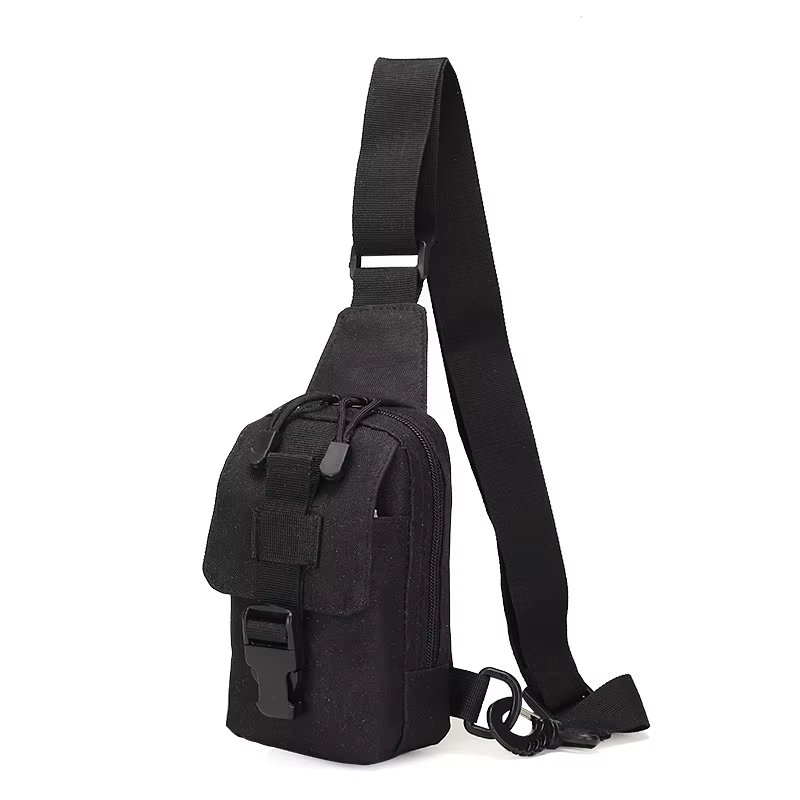 Petit sac de poitrine de Camouflage antivol pour l'extérieur, sac à bandoulière de randonnée en Nylo