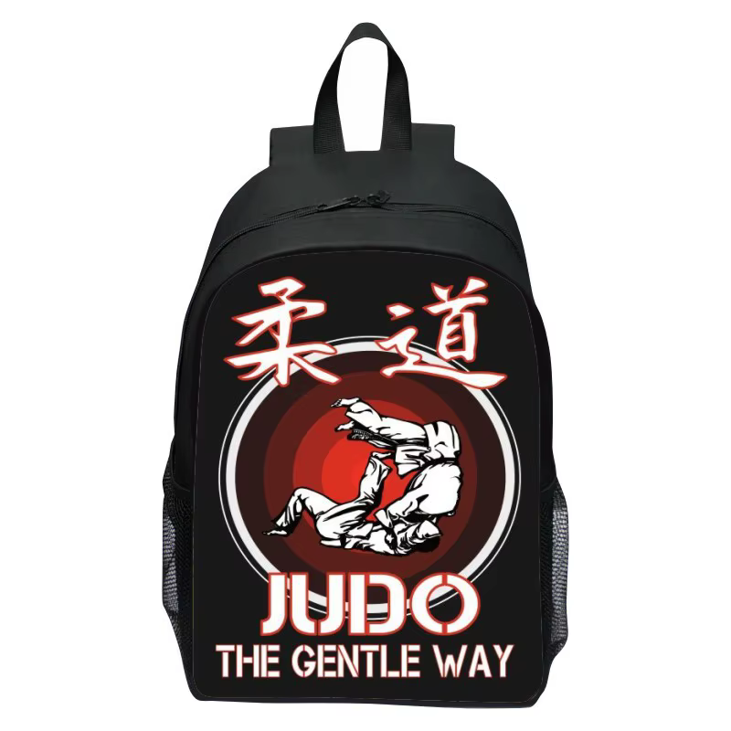 Nouveau sac à dos JUDO Judo imprimé pour élèves du primaire, sac à dos de dessin animé de karaté pou