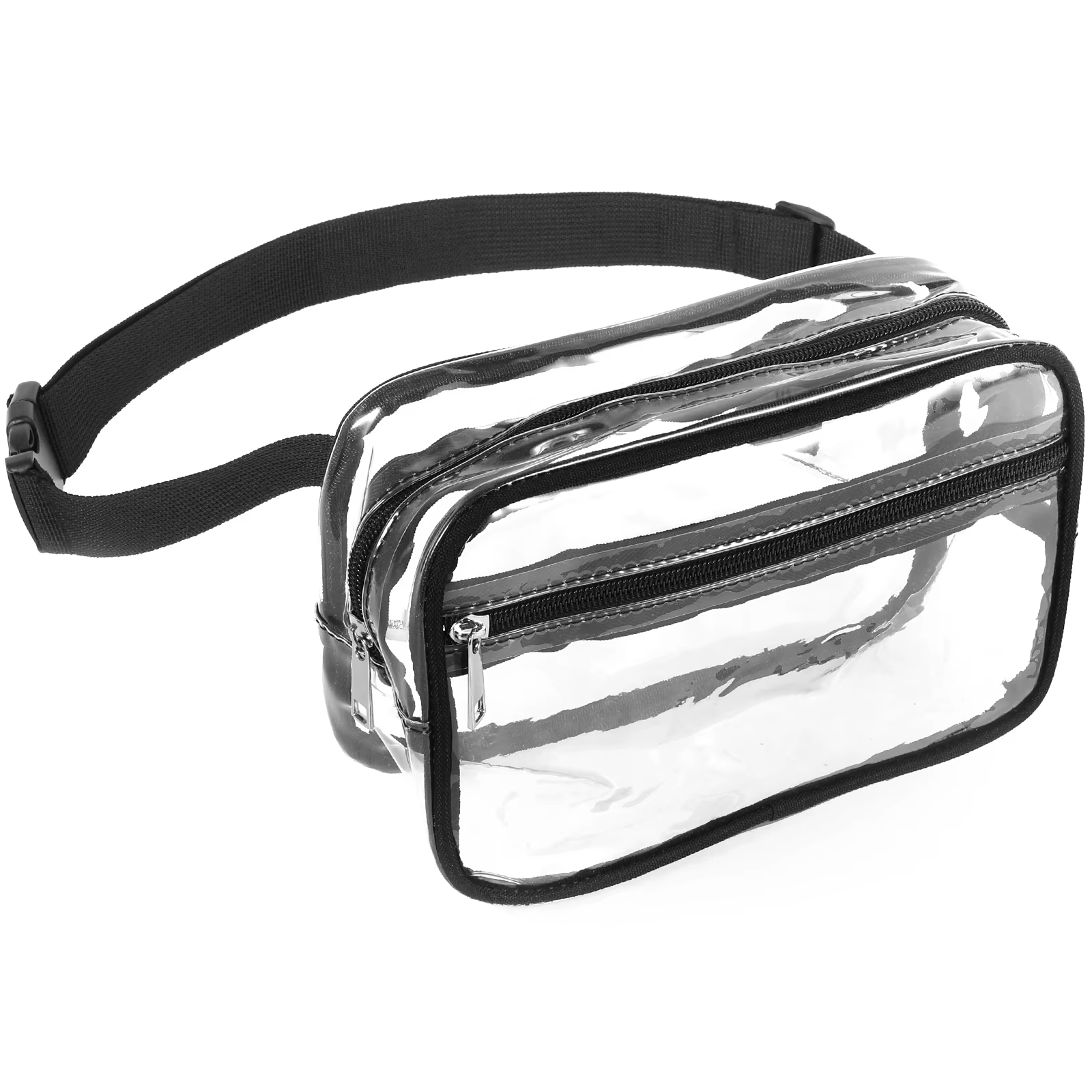 Sac de taille Transparent pour femmes, 1 pièce, sac banane Transparent étanche, sangle réglable, sac