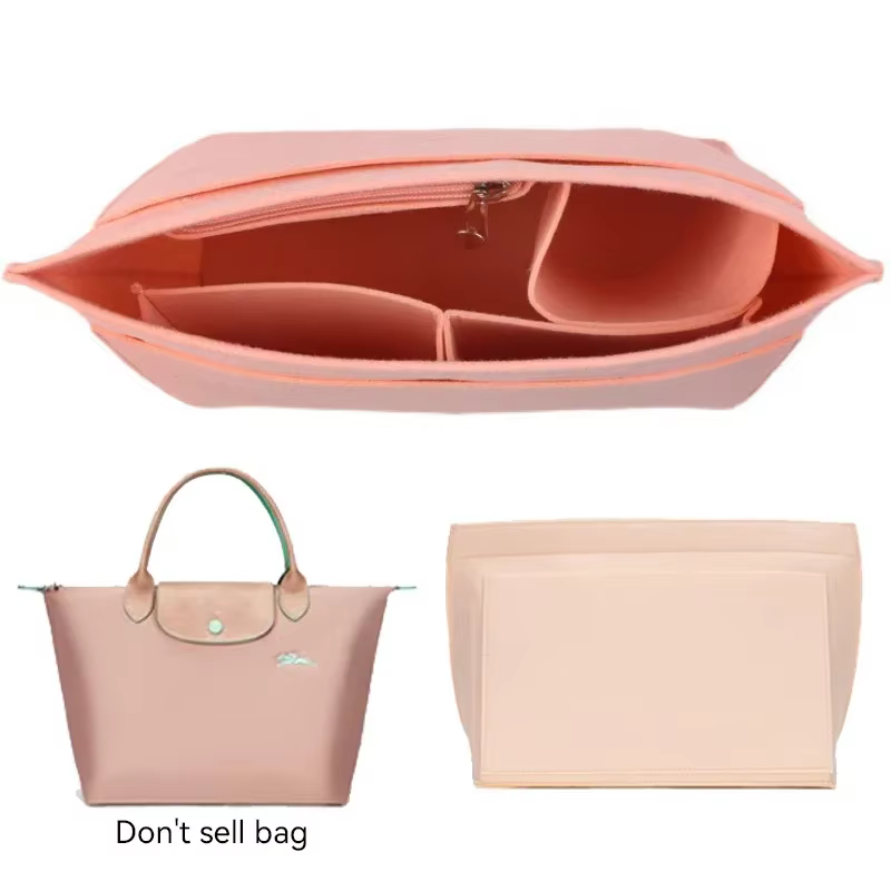 CCBODILY-Sac à main Longchamp en feutre, sac de maquillage, support de voyage portable, sac à main,