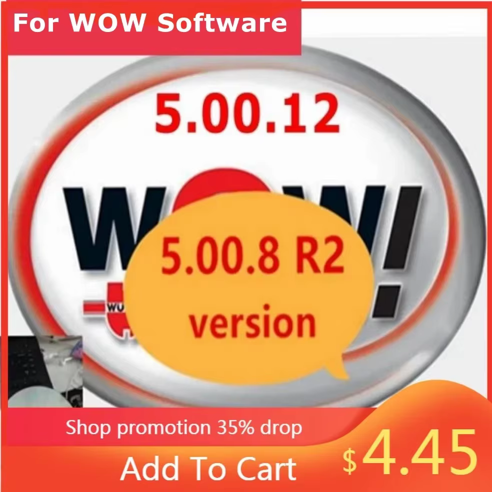 2025 offre spéciale w-ur-th WOW V5.00.12 WOW 5.00.8 R2 logiciel multilingue avec Keygen pour outil d