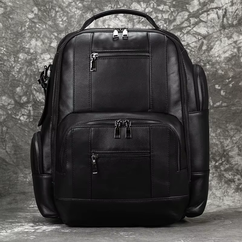 Luufan Vintage en cuir véritable homme voyage sac à dos Fit 15 "ordinateur portable sac à dos en cui