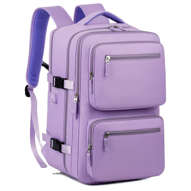 Grand sac à dos de voyage pour femmes et hommes, sac de cabine multifonctionnel pour avion, étanche,