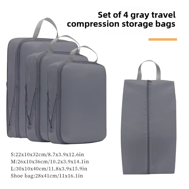 Sac de Cubes d'emballage à Compression de voyage, valise Portable, organisateurs de vêtements, étuis