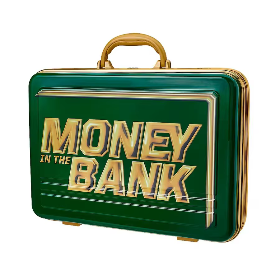Valise réplique verte « Money in the Bank », commémorative et de collection, NEUVE