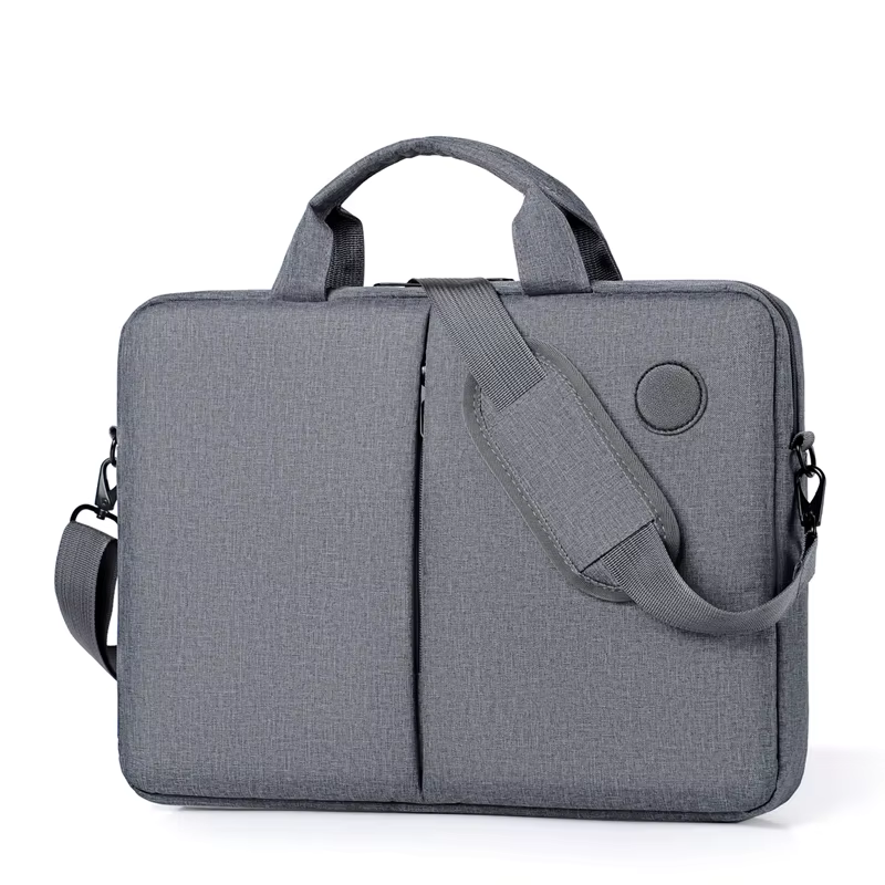 Sac noir pour hommes – Sac à main d'affaires portable à bandoulière, plusieurs compartiments, pour l