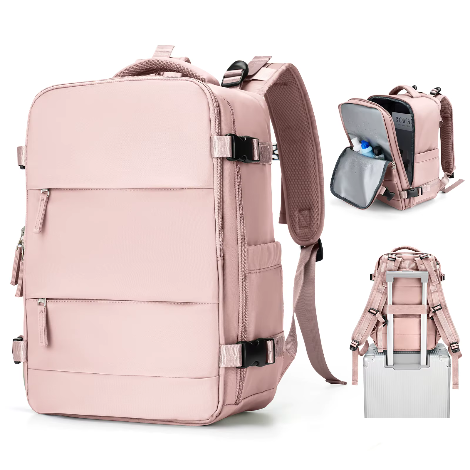 Sac à dos pour femme, sac à dos pour cabine d'avion, sac à dos de voyage pour avion 40x20x25, sac à 