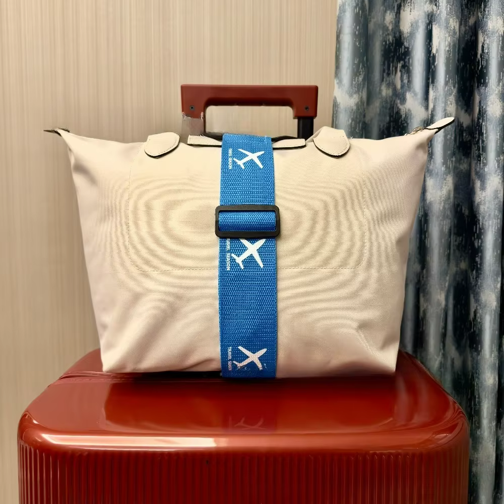 Sangle fixe de bagage en Nylon imprimé d'avion, sangle de bagage élastique réglable, ceintures de ba
