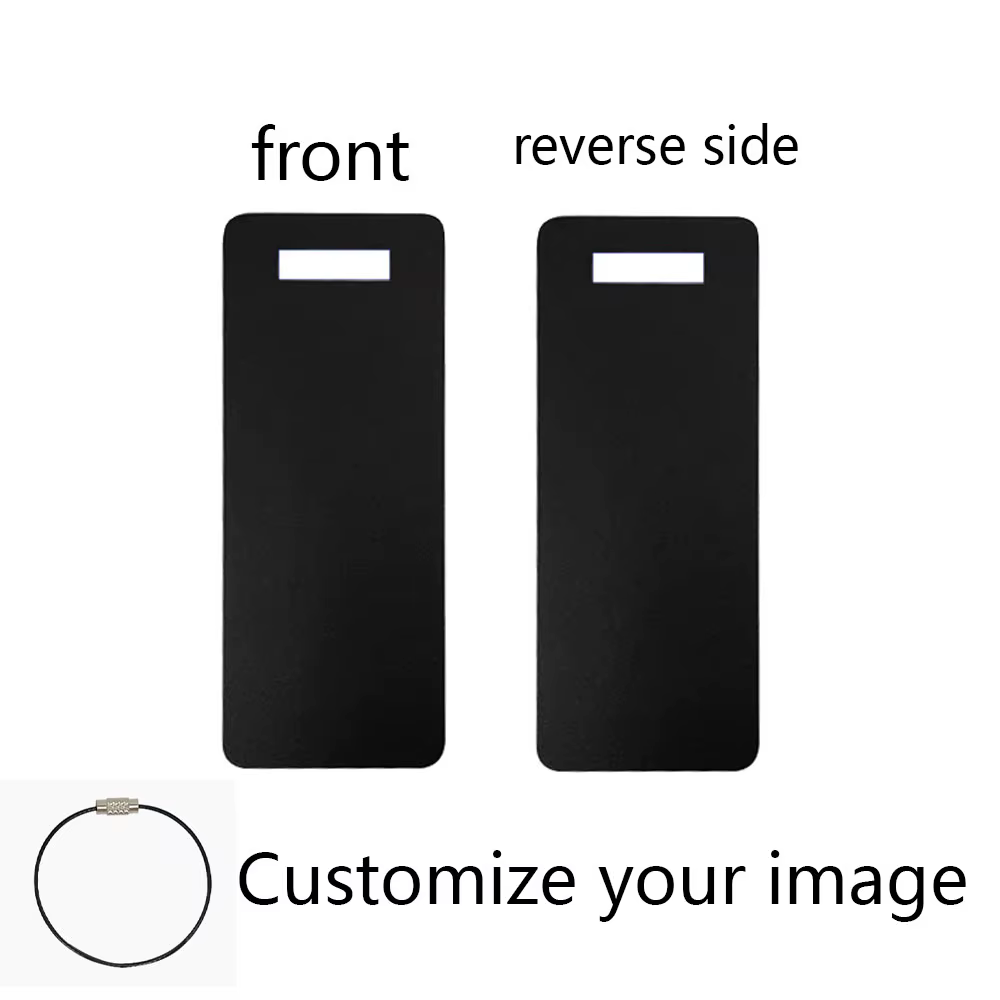 Étiquettes de bagages personnalisées en alliage double face avec photo, pour voyages et déplacements
