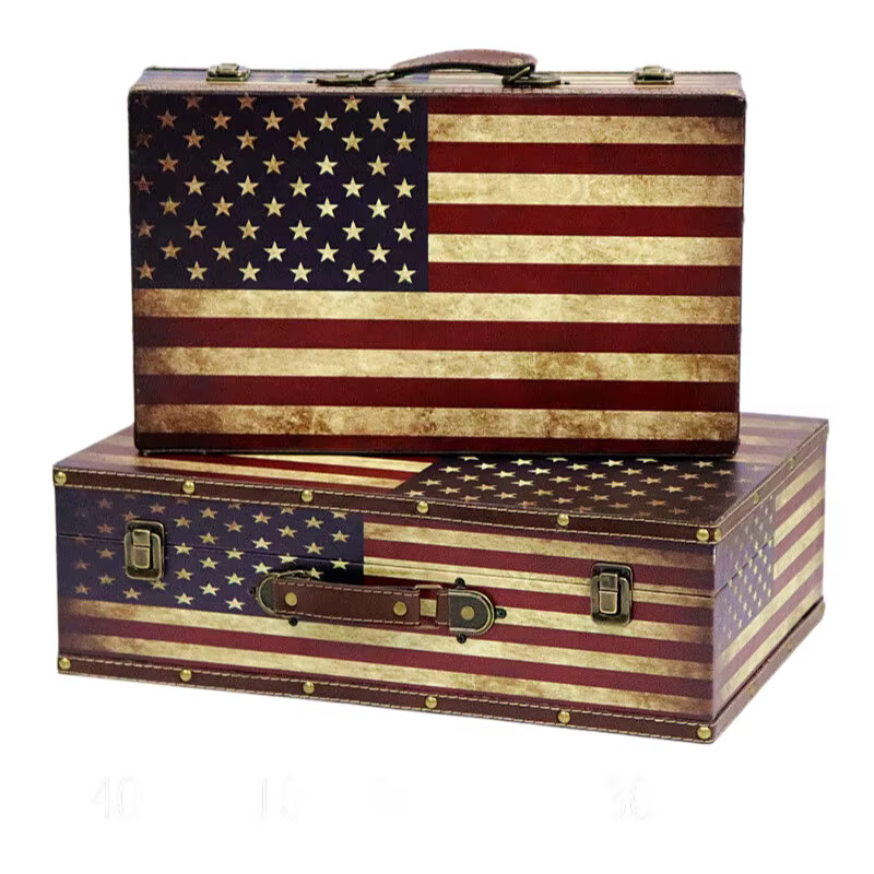 Valise à bagages en PU de Style Vintage, sac rigide Vintage pour ordinateur, sac de rangement pour b