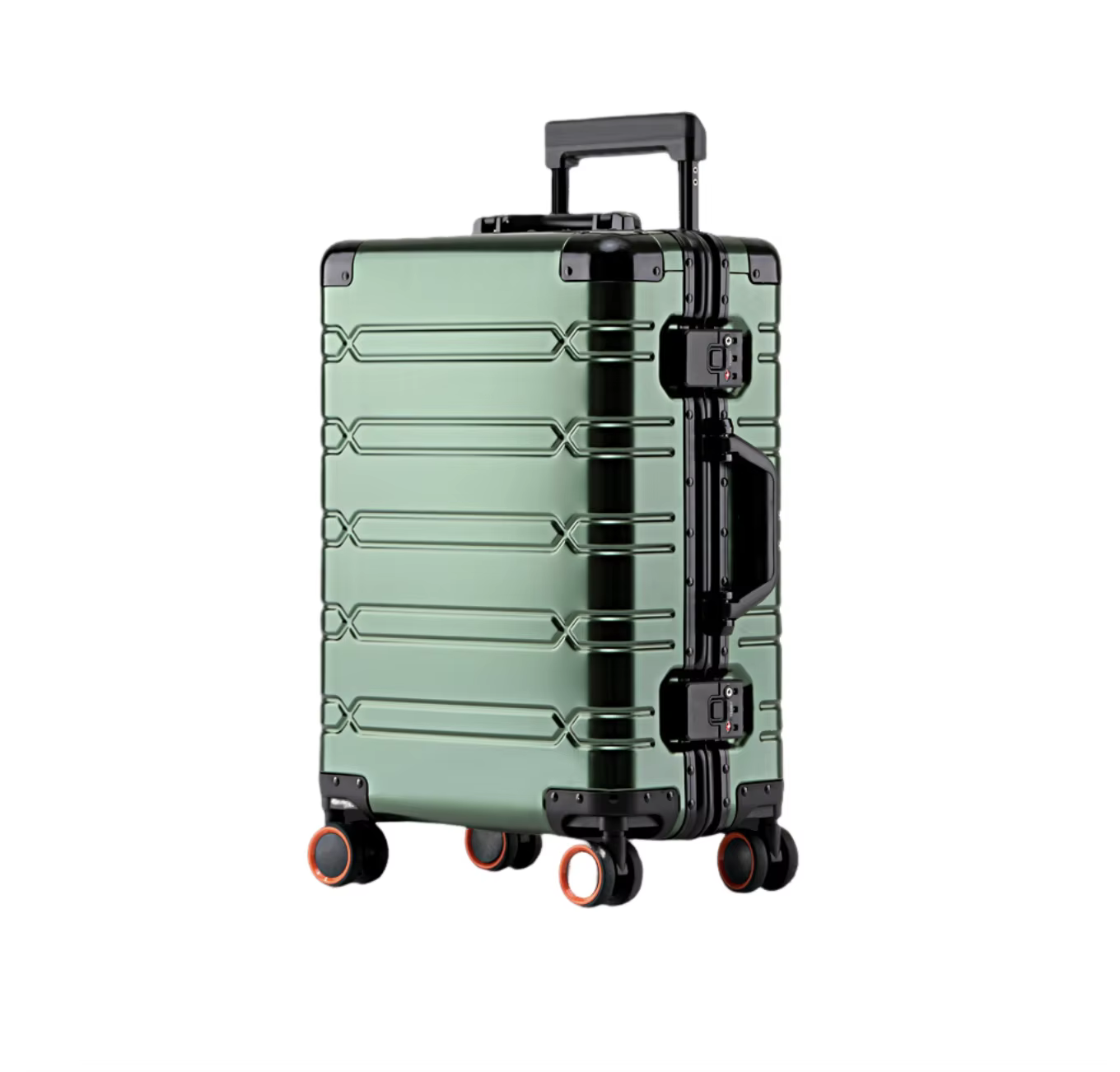 Ensemble de bagages durables de grande capacité, valise en aluminium pour femmes et filles, bagage à