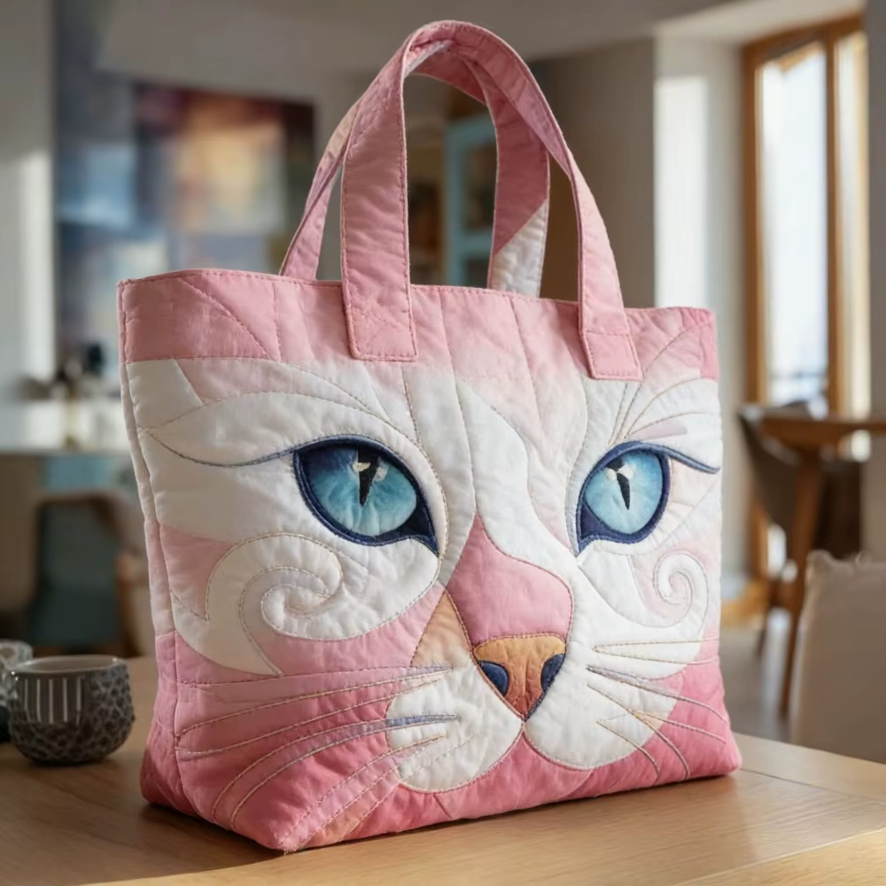 Sac fourre-tout matelassé vintage pour femmes, motifs imprimés en 2D, sac à main de voyage léger en 