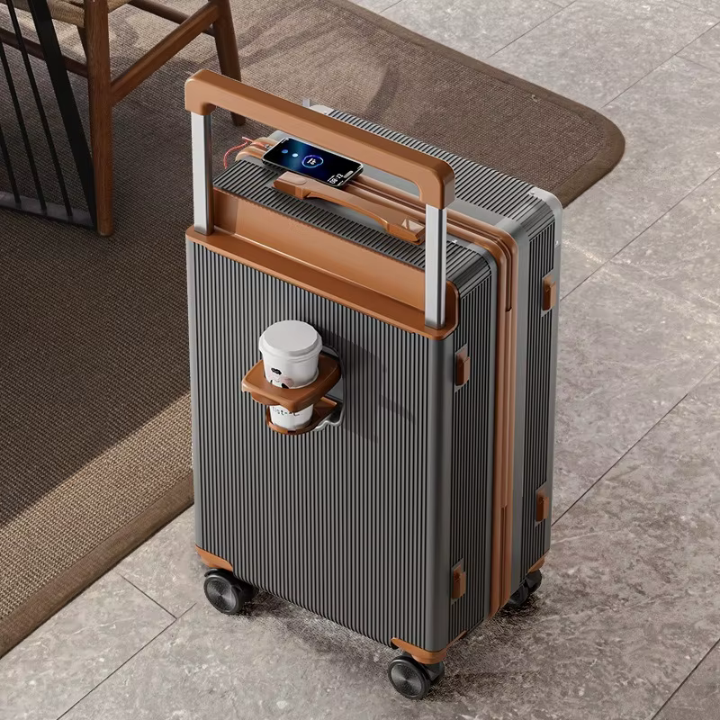 2025 nouvelle valise de voyage de grande capacité de freinage antichoc à tige large 20 "sac de verro