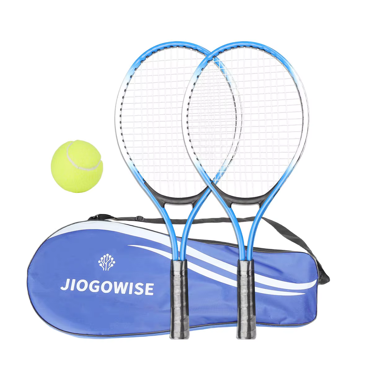 Ensemble de raquettes de tennis pour enfants, comprenant 2 raquettes et 1 balle de tennis, adapté au