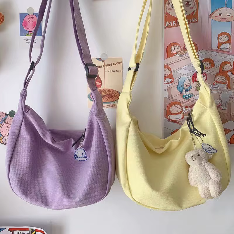 Nouveau femmes sac à bandoulière mode polyvalent Simple sac à bandoulière femme gaufre boulette sac