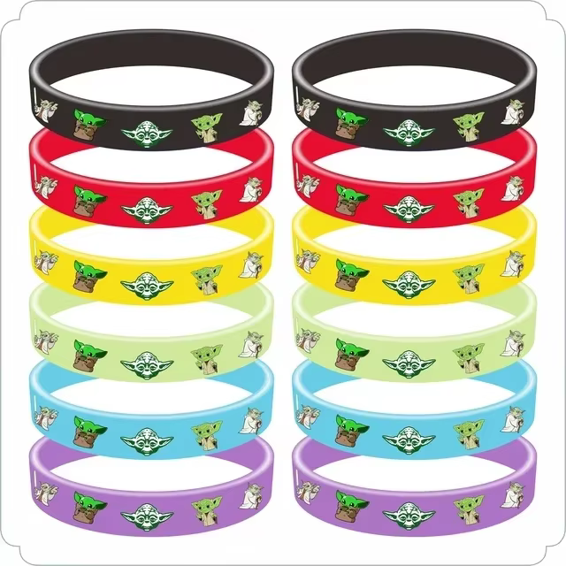 Bracelet de sport style Star Wars 12, jouet en silicone pour bébé Yoda, poupée de dessin animé pour 